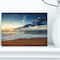 Designart - Sunrise and Glowing Waves in Ocean - Seascape Canvas Art Print